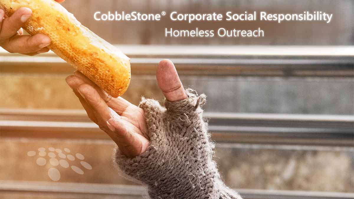 CobbleStone Software shares about its corporate social responsibility initiative of homeless outreach.